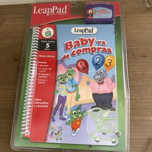 LeapPad Book: Baby va de compras Spanish Pre-K & Kindergarten NEW SEALED